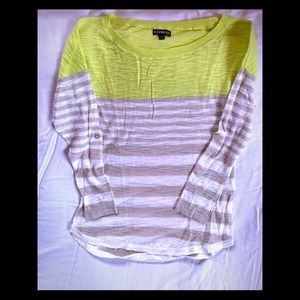 Express rolled sleeves spring sweater!!